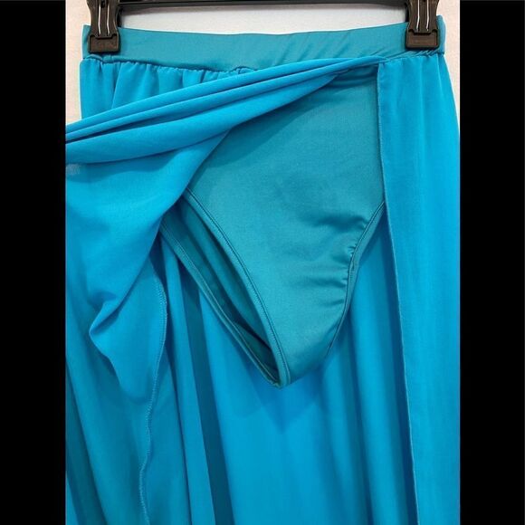 BLUE BALLET 🩰 LONG DANCE SKIRT SLITTED S - Picture 4 of 5
